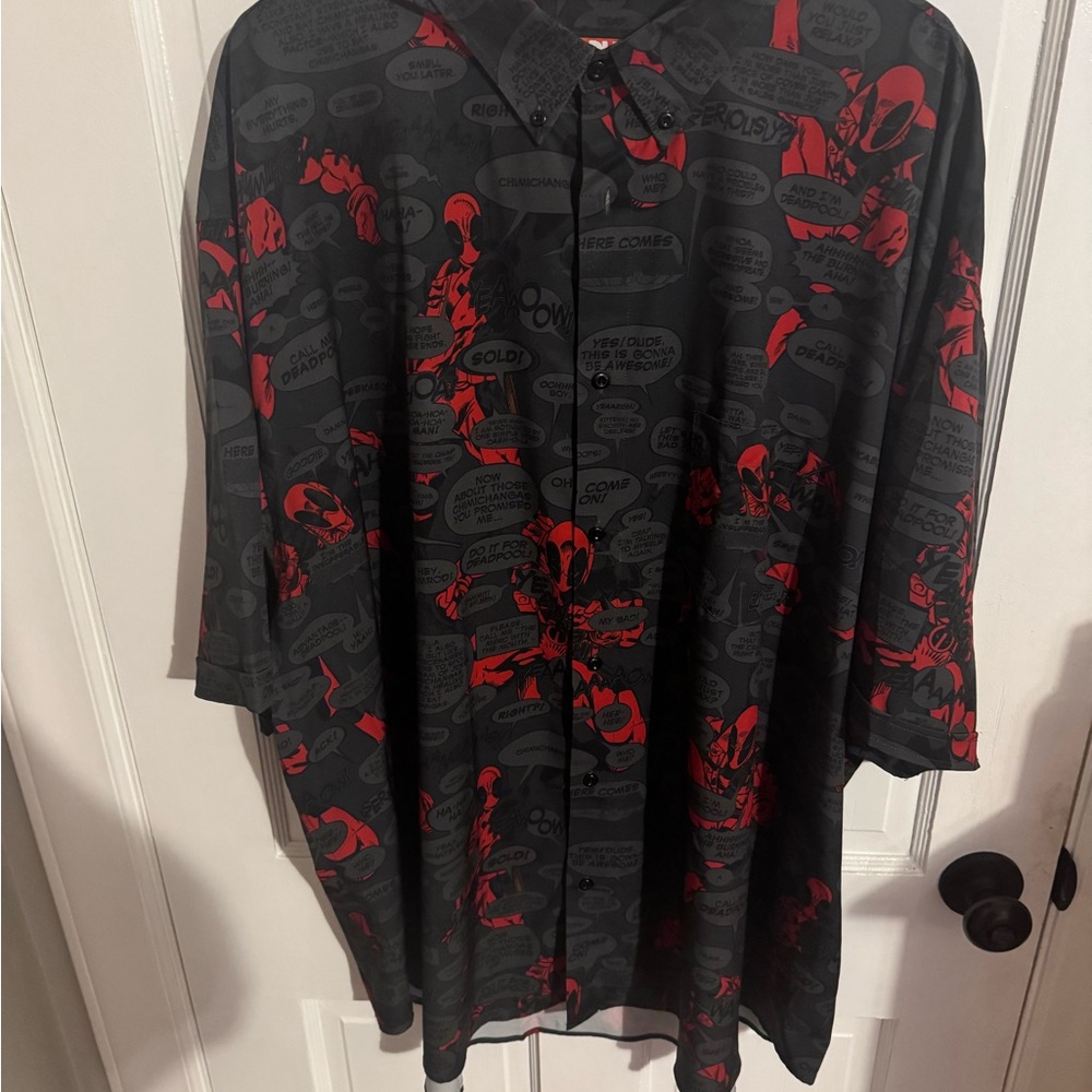 RSVLTS Marvel Deadpool Black and Red Shirt